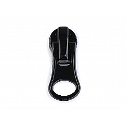 Schieber / Zipper für Spiralreißverschluss wasserdicht 7 mm, schwarz