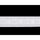 Weiße Bleistiftentklee, 25 mm breit (50 m Rolle) - Weiß