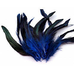 Dekorative Hennefedern, Länge 6-20 cm (Pack 20 Stück) - Royal Blue