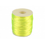 Satin, Ø1 mm (Rolle ca. 80 - 100 m) - Gelb - Neon