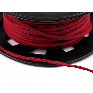 Kunstlederband Künstliche Lederstreifen Breite 3 mm - Rot