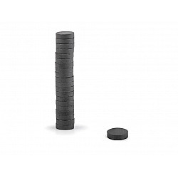 Runder Magnet, Ø12 mm (20 Stück-Paket) - Anthrazit