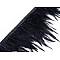 Band in der Kokiner zu Meter, Breite 12 cm - schwarz