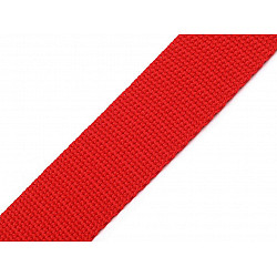Gurtband aus Polypropylen Breite 25 mm, rot