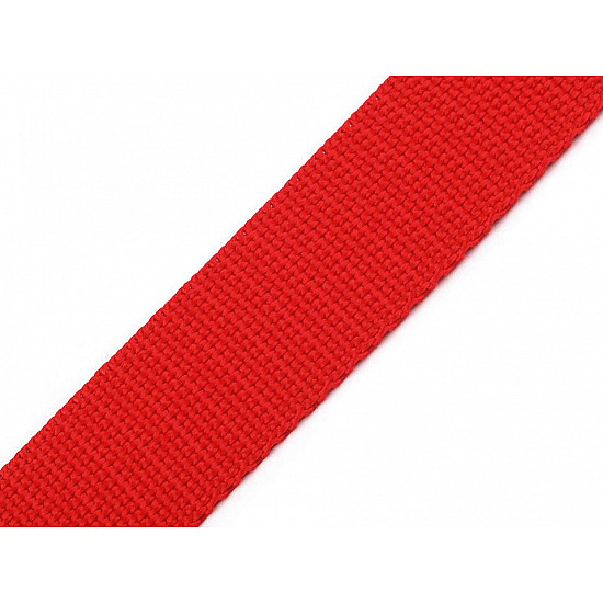 Polypropylenriemen, 25 mm breit (5 m Packung) - rot