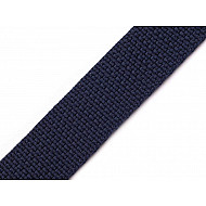 Gurtband aus Polypropylen Breite 25 mm, blau-grau dunkel