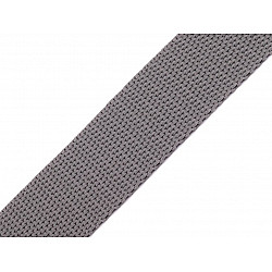Gurtband aus Polypropylen Breite 25 mm, grau