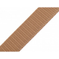 Polypropylenriemen, 25 mm breit (5 m Packung) - Naturbraun
