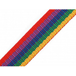 Gurtband aus Polypropylen Breite 25 mm, multicolor