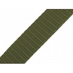 Gurtband aus Polypropylen Breite 25 mm, grün-khaki