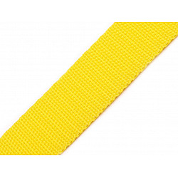 Gurtband aus Polypropylen Breite 25 mm, gelb