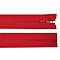 Reißverschluss aus Kunststoff 5 mm, 90 cm für Jacken, Rot