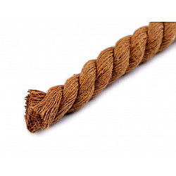 Baumwollkordel gedreht Ø12 mm (rolle 10 m) - naturbraun