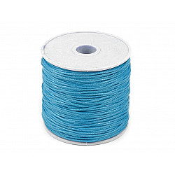 Baumwollschnur gewachst Ø1 mm (rolle ~ 20-30 m) - blau
