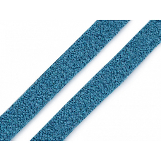 11–15 mm breite flache Kleiderkordel (karte 10 m) - blau