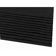 Blätter Filz, 20x30 cm, 166 g / m², 2 Stück - schwarz