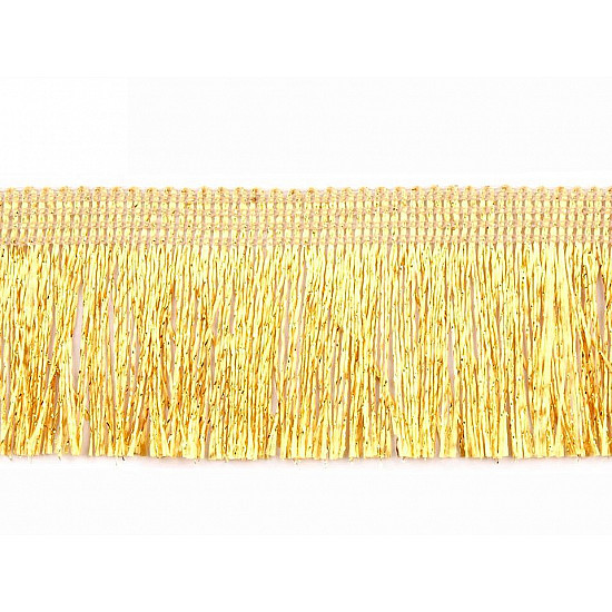 Lurex-Fransen, 40 mm breit (23 m Packung) - Offenes Gold