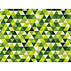 Bedrucktes Baumwollmaterial, Dreiecke, Meter - hellgrün
