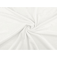 MicroPlush / Soft Fleece Minky, bei Meter - Weiß