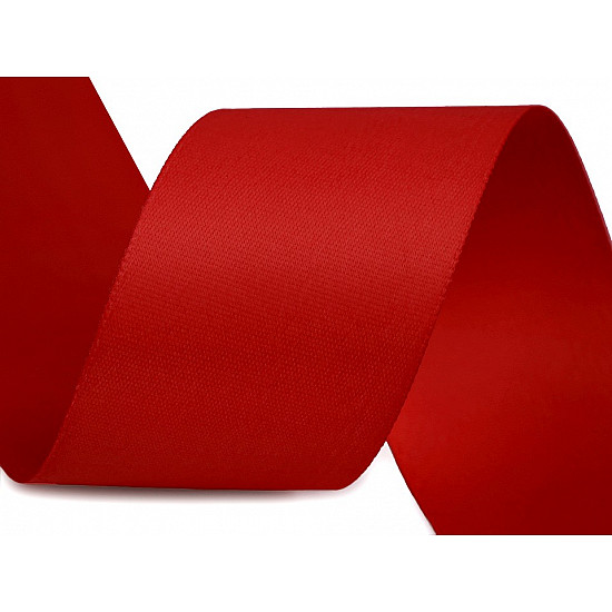 Doppel-Satin-Mattband, 40 mm breit (20 m Roller) - rot