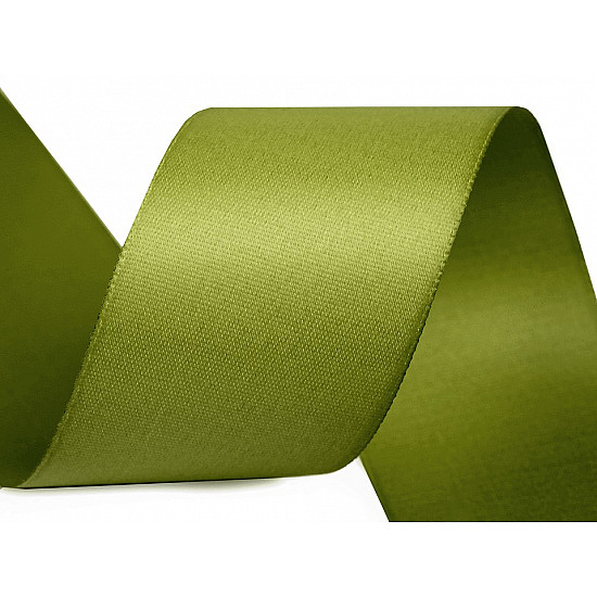 Doppeles Satin-Mattband, 40 mm breit (20 m) - grün