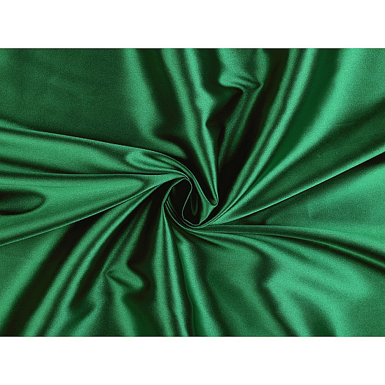 Satin elastisch zu Meter - Smaragdgrün