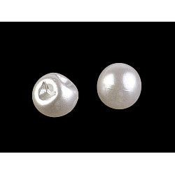 Perlen zum Aufnähen / Perlen Knöpfe Ø6 mm, perlmutt, 20 Stück