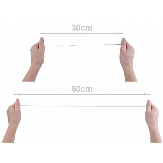 Runde elastisch, Ø3 mm (Rolle 50 m) - Graphit