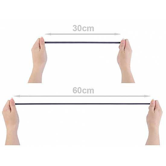 Elastic Lat Einfach, Breite 7 mm (5 M Card) - Grau