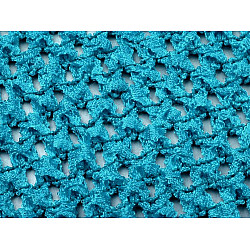 Elastisches Band häkeln Tutu zu Meter, Breite 24-25 cm - Bleu Turquoise