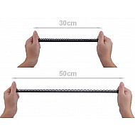 Elastische dekorative Spitze, 15 mm breit (20 m Roller) - Schwarz