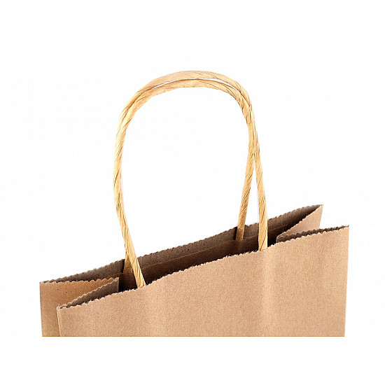 Papiertasche natural (Packung 12 Stück) - naturbraun