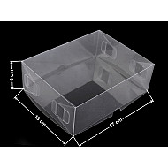 Transparente Kunststoffbox mit Deckel (Packung 10 Stück)