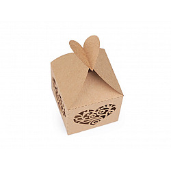 Papierbox natural (Packung 10 Stück) - natural - Herz