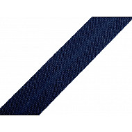 Schrägband Baumwolle Breite 14 mm gefalzt (karte 25 m) - dunkelblau