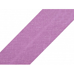 Schrägband Baumwolle Breite 20 mm gefalzt (karte 25 m) - hellviolett