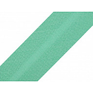 Schrägband Baumwolle Breite 20 mm gefalzt (karte 25 m) - Mint