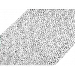 Elastisches Band gehäkelt Tutu zu Meter, Breite 24-25 cm - Sehr hellgrau