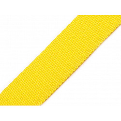Gurtband aus Polypropylen Breite 30 mm, gelb, 5 m