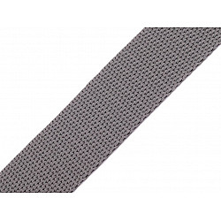 Gurtband aus Polypropylen Breite 30 mm, grau, 5 m