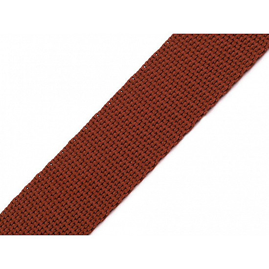 Gurtband aus Polypropylen Breite 30 mm, braun, 5 m