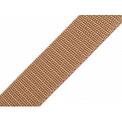 Gurtband aus Polypropylen Breite 30 mm, naturbraun, 5 m