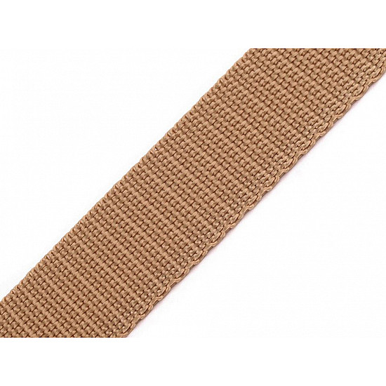 Gurtband aus Polypropylen Breite 30 mm, naturbraun, 5 m