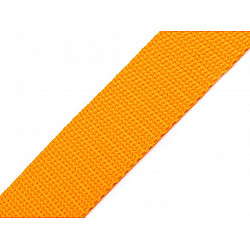 Gurtband aus Polypropylen Breite 30 mm, orange-gelb, 5 m