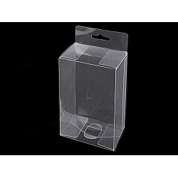 Transparente Kunststoffbox zum Aufhängen (Packung 10 Stück)