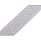 Elastisch mit Lurex bis Meter, 40 mm breit - weiß - Silber
