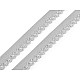 Elastisches geschnürtes dekoratives, 15 mm breit (20 m Roller) - Grau