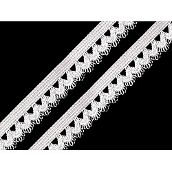 Dekoratives elastisches, 15 mm breit (25 m karte) - weiß