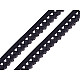 Dekoratives elastisches, 15 mm breit (25 m karte) - schwarz