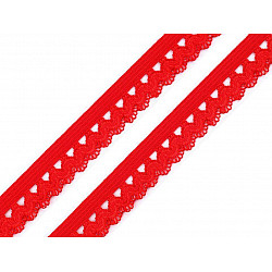 Dekoratives elastisches, 15 mm breit (card 25 m) - rot